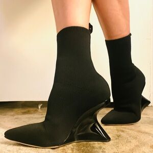 Tamara Mellon Black Heeled Boots 36,5